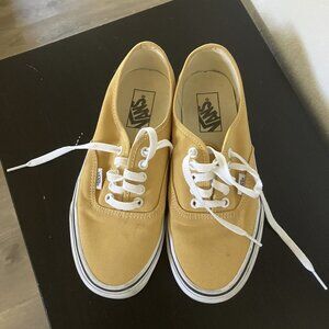 Classic Yellow Canvas Vans NEW (Women's Size 8)